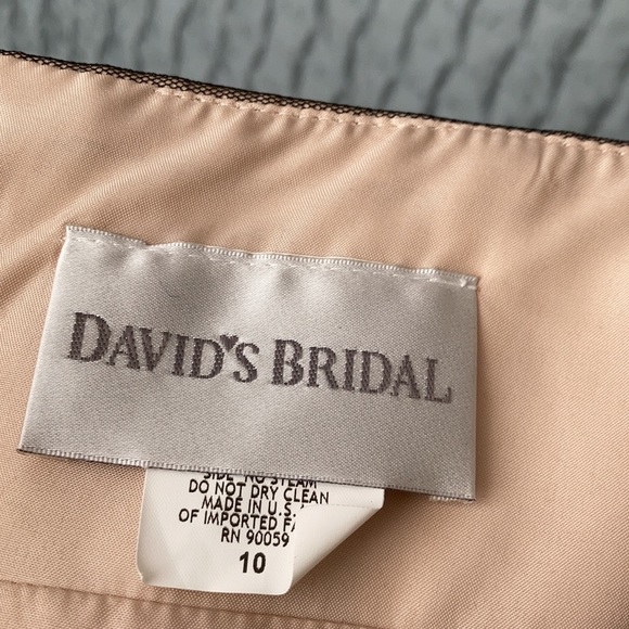 Strapless tulle formal short dress - Picture 5 of 7